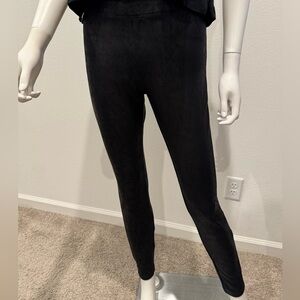Express Black Textured Leggings Size S